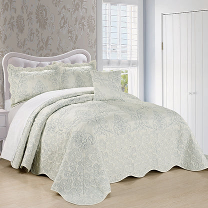 Serenta Damask Oversized 4-piece Bedspread Set