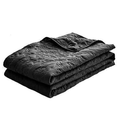 Sophia & William 2/3 Pieces Quilt Set, Reversible Microfiber Bedding Bedspread Coverlet Set