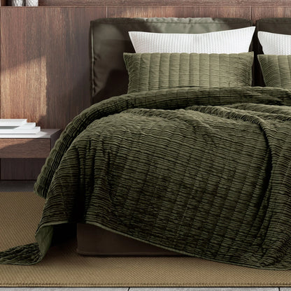 Wonderful Velvet 3 Piece Quilt Set