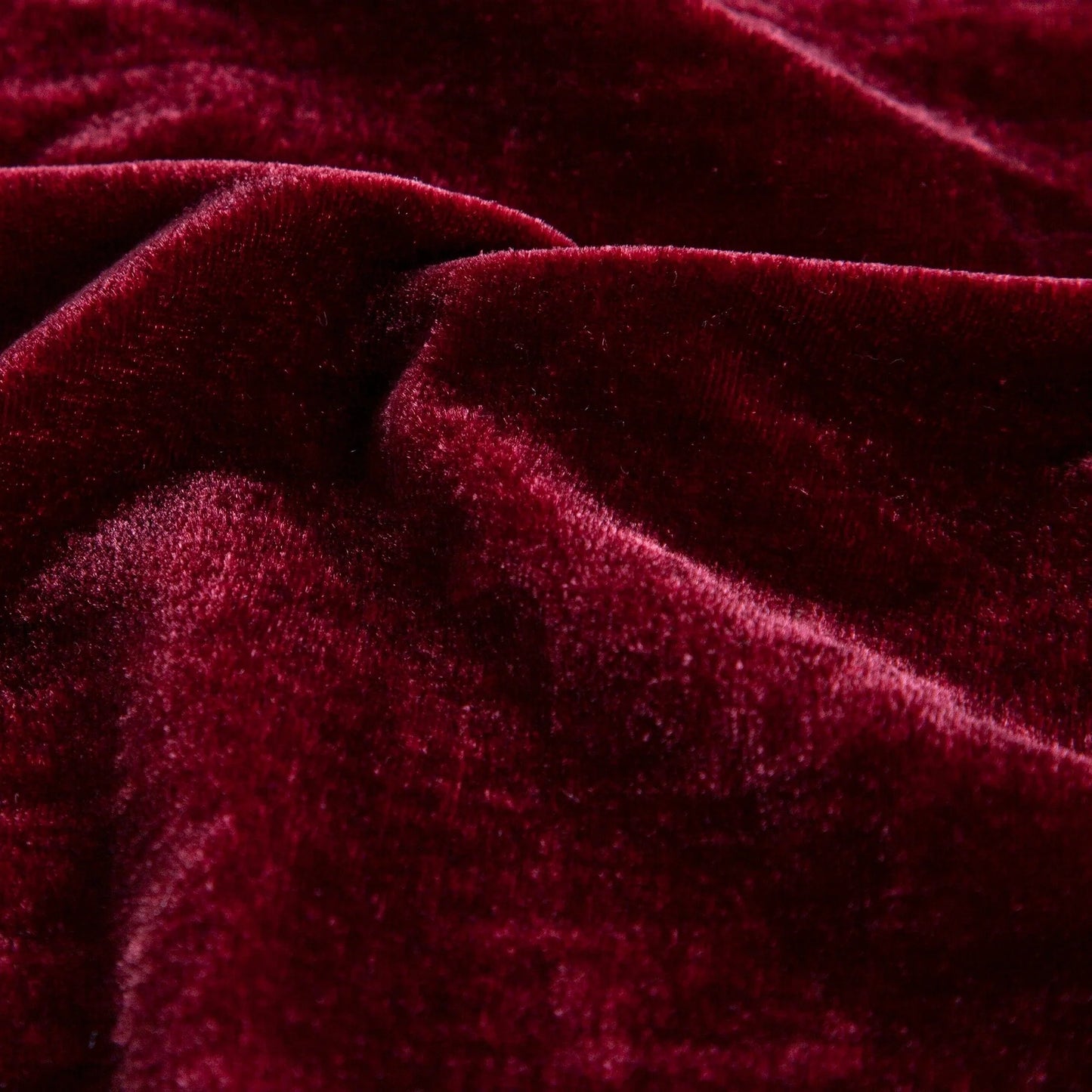 HiEnd Accents Stella Faux Silk Velvet Ruffle Skirt 3 Piece Bedspread Set with Pillow Shams