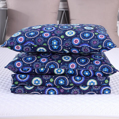 3 Piece Retro Printed Reversible Quilt Set