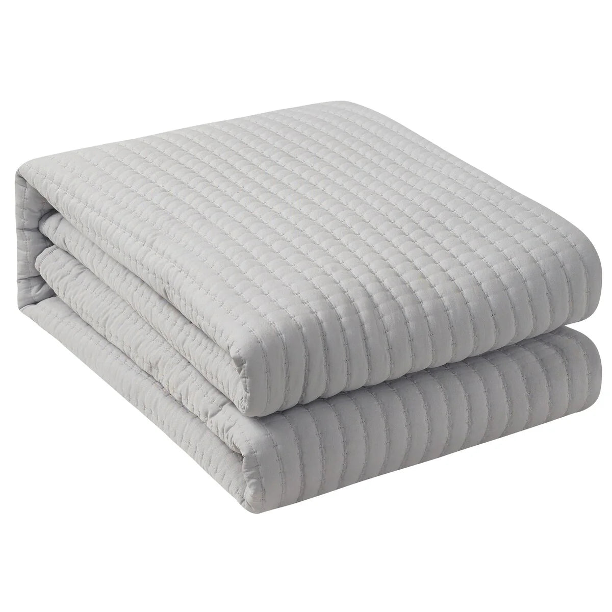 Nanshing Cassidy 7 Piece Solid Color Waffle Quilt Set