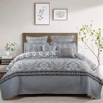 Serenta Mystic Printed Reversible 7-piece Bedspread Coverlet Set