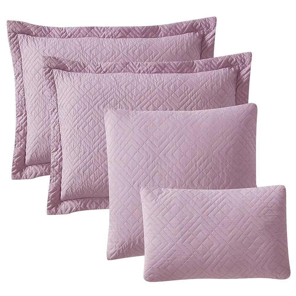 Clara Clark Bedspread Quilt Set - Embossed Pinsonic Lightweight Coverlet Set
