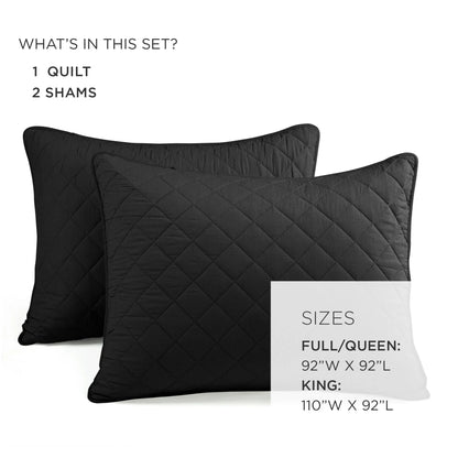 Copper Grove Balm Diamond Oversized Cotton 3-piece Quilt Set