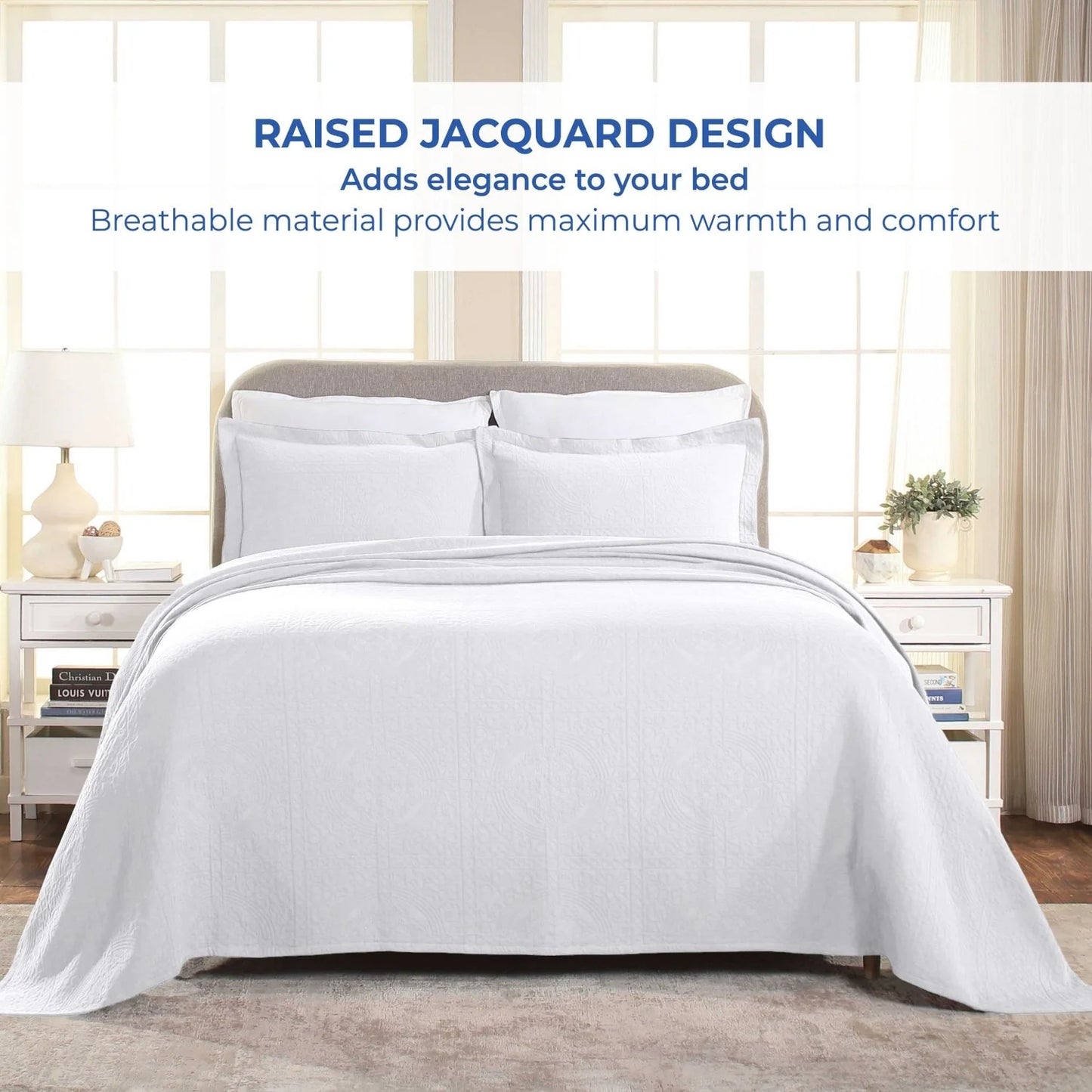 Superior Fleur De Lis Cotton Decorative Bedspread Set