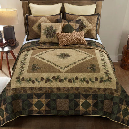 Donna Sharp Antique Pine 3-PC Quilt Set