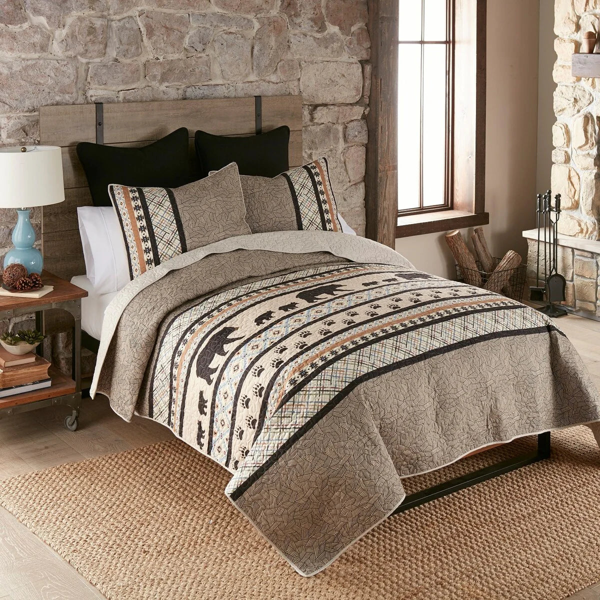 Donna Sharp Momma Bear UCC 3 PC Polyester Quilt Set