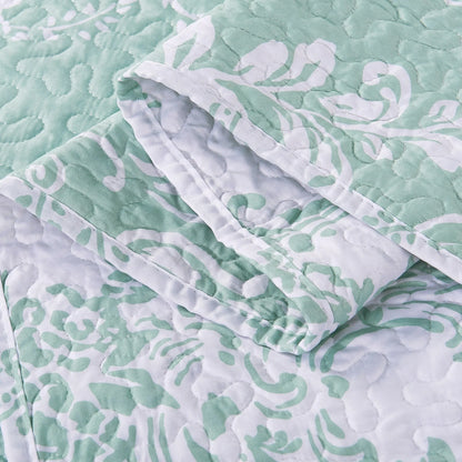 Serenta 5 Piece Printed Microfiber LA Boheme Quilt Set