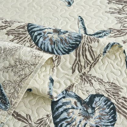 Vintage Rose Reversible Quilt Set, Bedspread, Coverlet