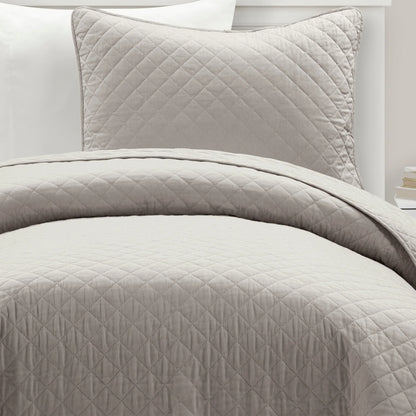 Copper Grove Balm Diamond Oversized Cotton 3-piece Quilt Set
