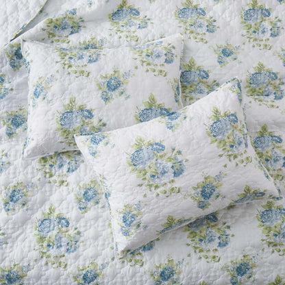 3-Piece Reversible Ultra Lighweight Coverlet Premium Microfiber Bedspread Quilt Set