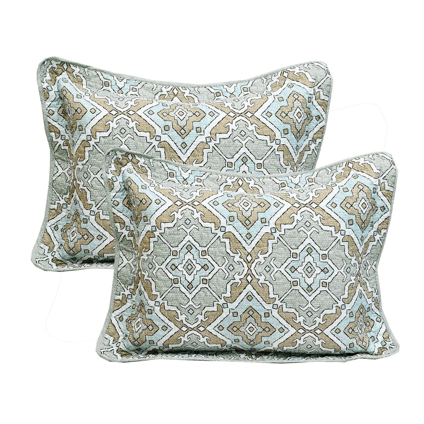 Home Soft Things 5 Piece Printed Microfiber Diego Quilts Set