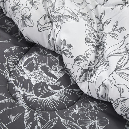 Wonderful Sophia 5-Piece Floral Pattern Comforter Set