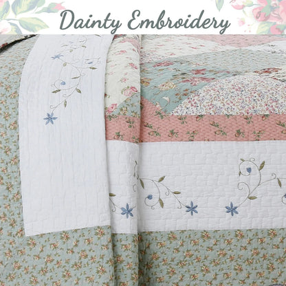 Celia Patchwork Cotton Quilt Bedding Set