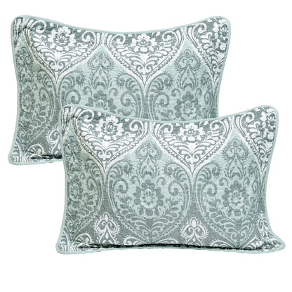 Home Soft Things 5 Piece Kingston Damask Printed Microfiber Quilts