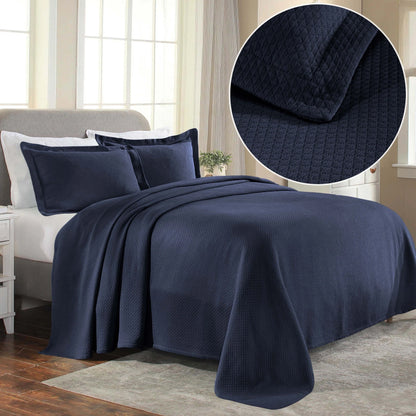 Superior Solitaire Cotton Decorative Bedspread Set