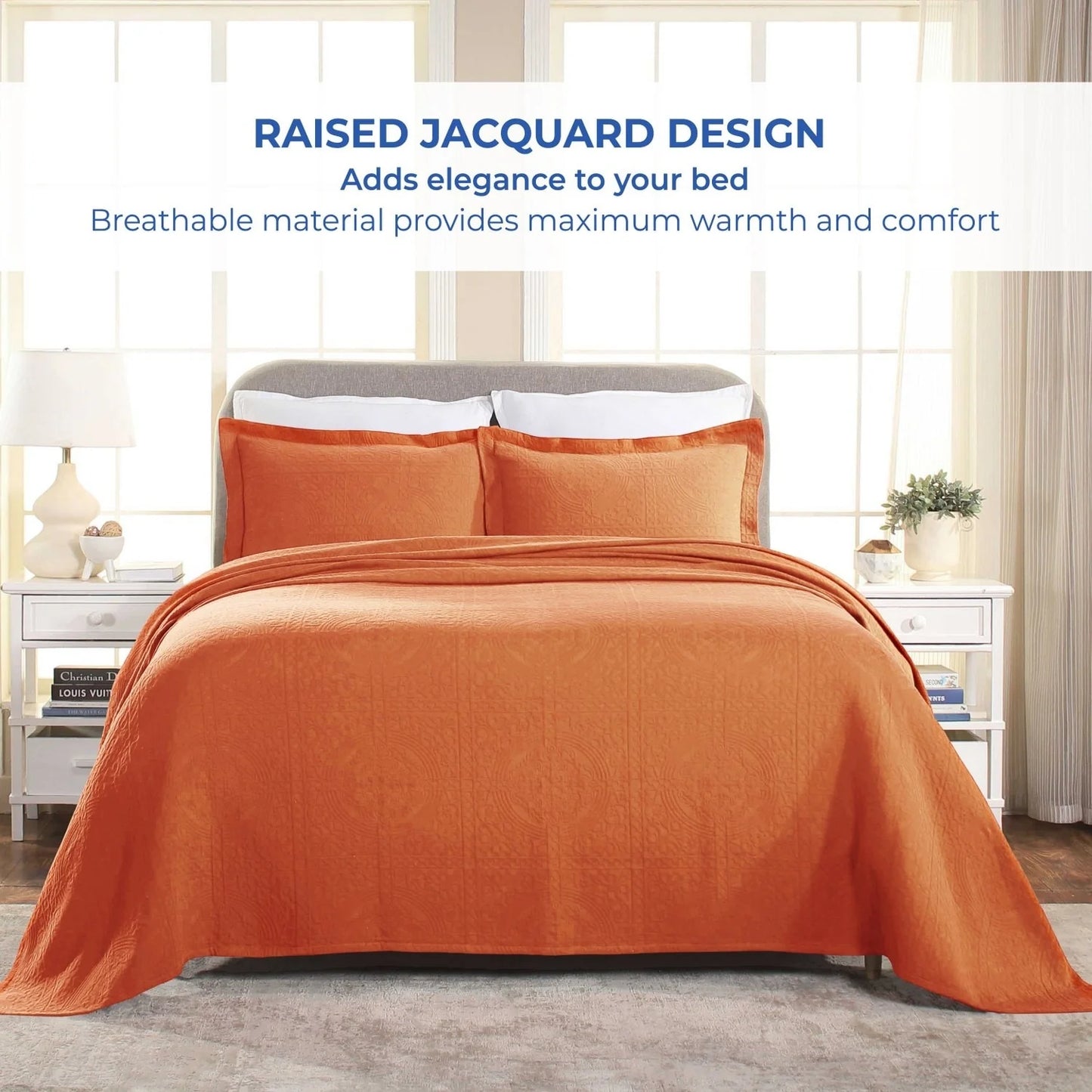 Superior Fleur De Lis Cotton Decorative Bedspread Set