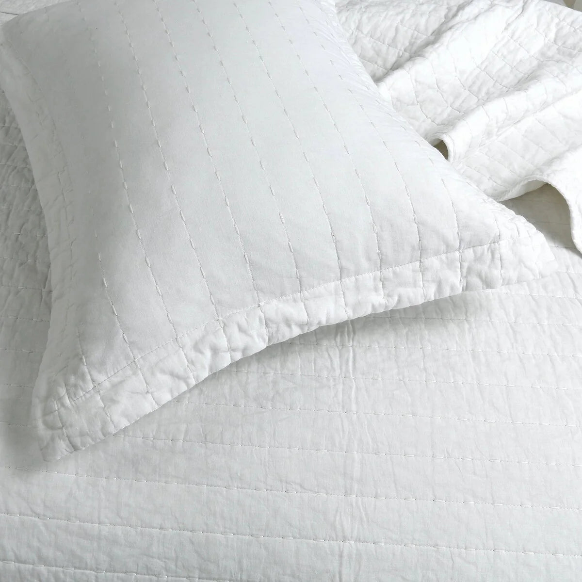 MarCielo 3PCS 100% Cotton Oversized Bedspread Set Coverlet Quilt Set Stitching