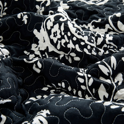 Serenta 5 Piece Printed Microfiber LA Boheme Quilt Set