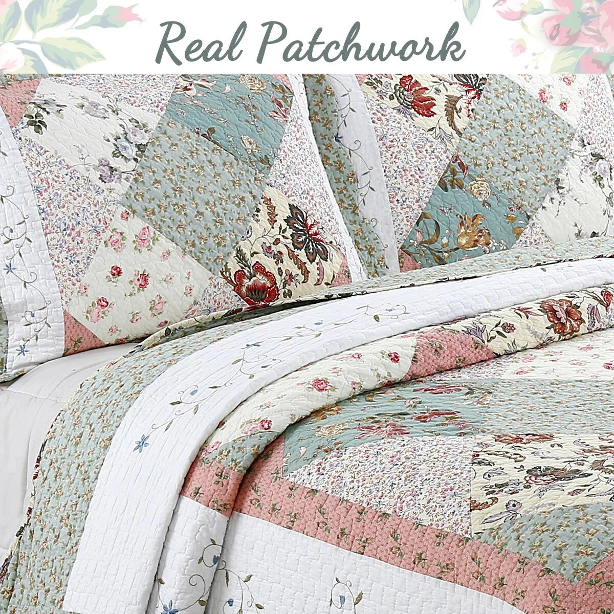 Celia Patchwork Cotton Quilt Bedding Set
