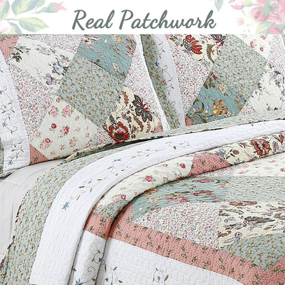 Celia Patchwork Cotton Quilt Bedding Set