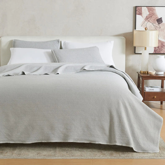 Linery & Co. Soft Stonewashed Stitched Lightweight Quilt Set