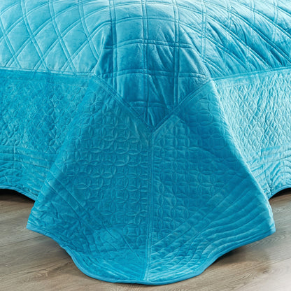 Serenta Supersoft Microplush Quilted 4 Pieces Bedspread Coverlet Set