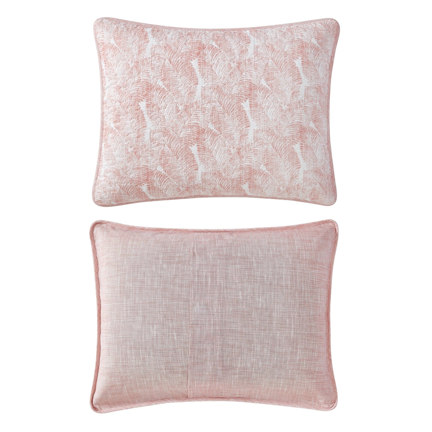 Tommy Bahama Distressed Water Leaves Cotton Reversible Quilt Set