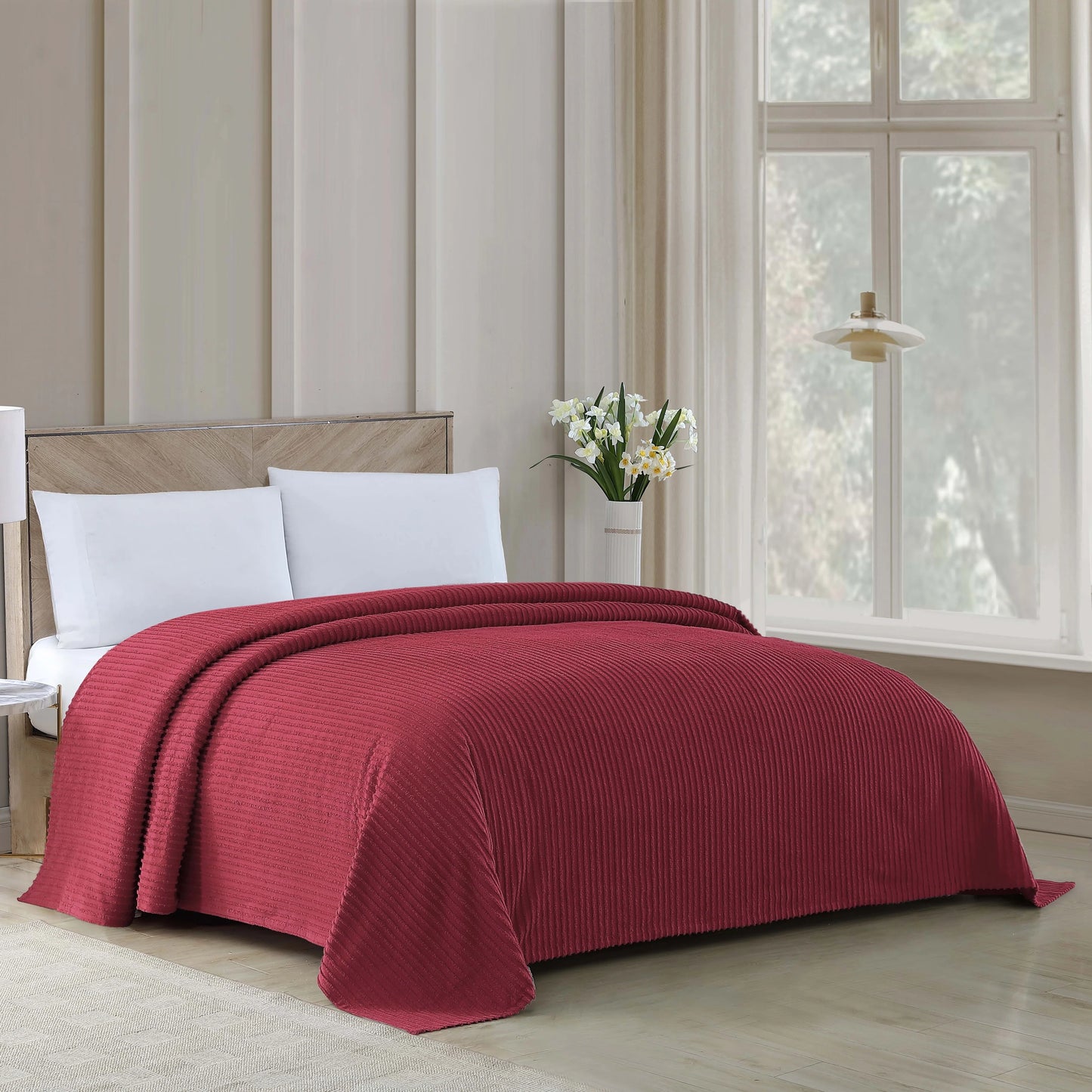 Channel Chenille Bedspread