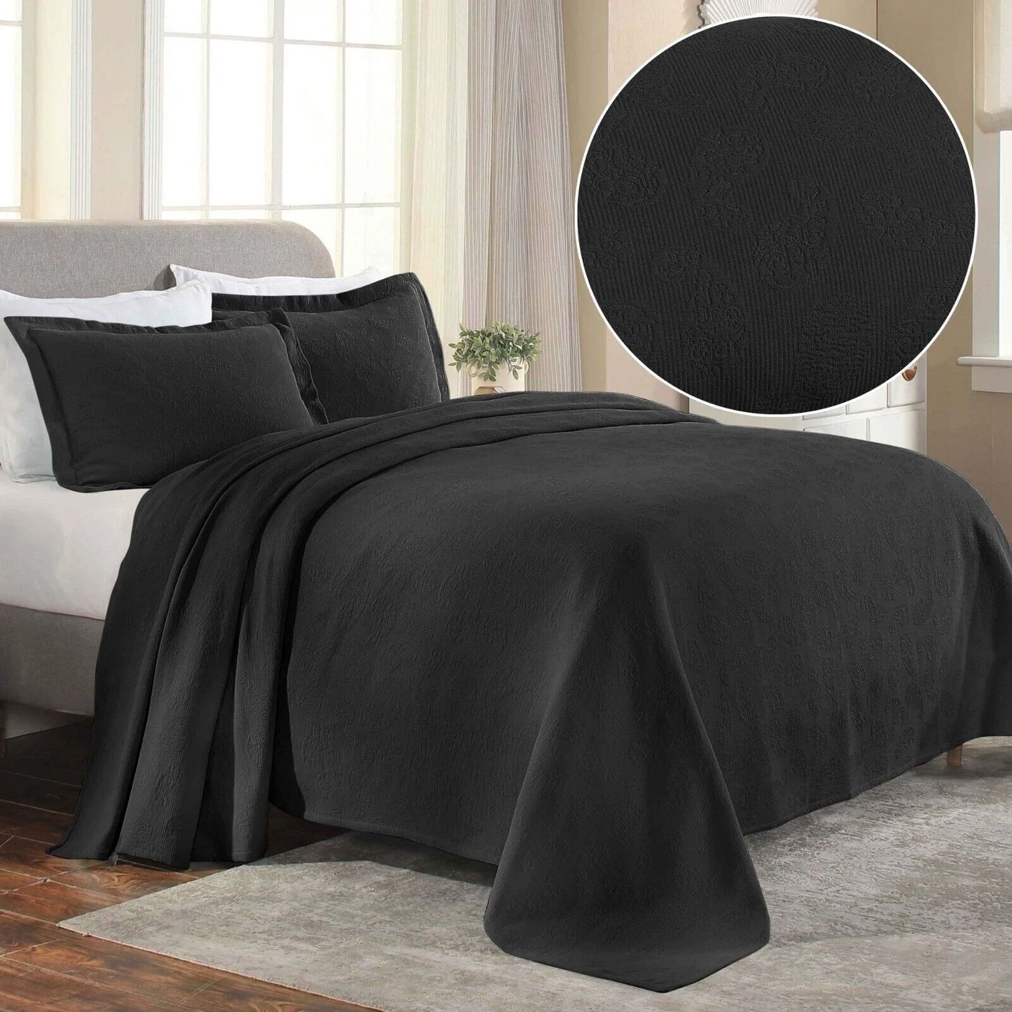 Superior Paisley Cotton Decorative Bedspread Set