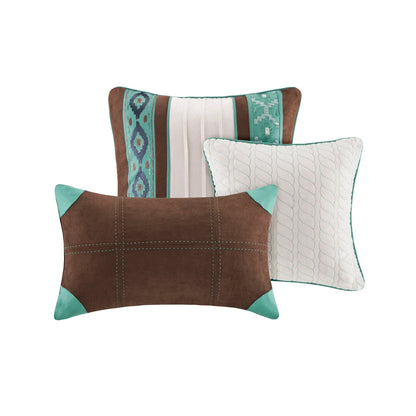 Copper Grove Geneva Reversible Blue 6-piece Quilt Set