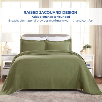 Superior Fleur De Lis Cotton Decorative Bedspread Set