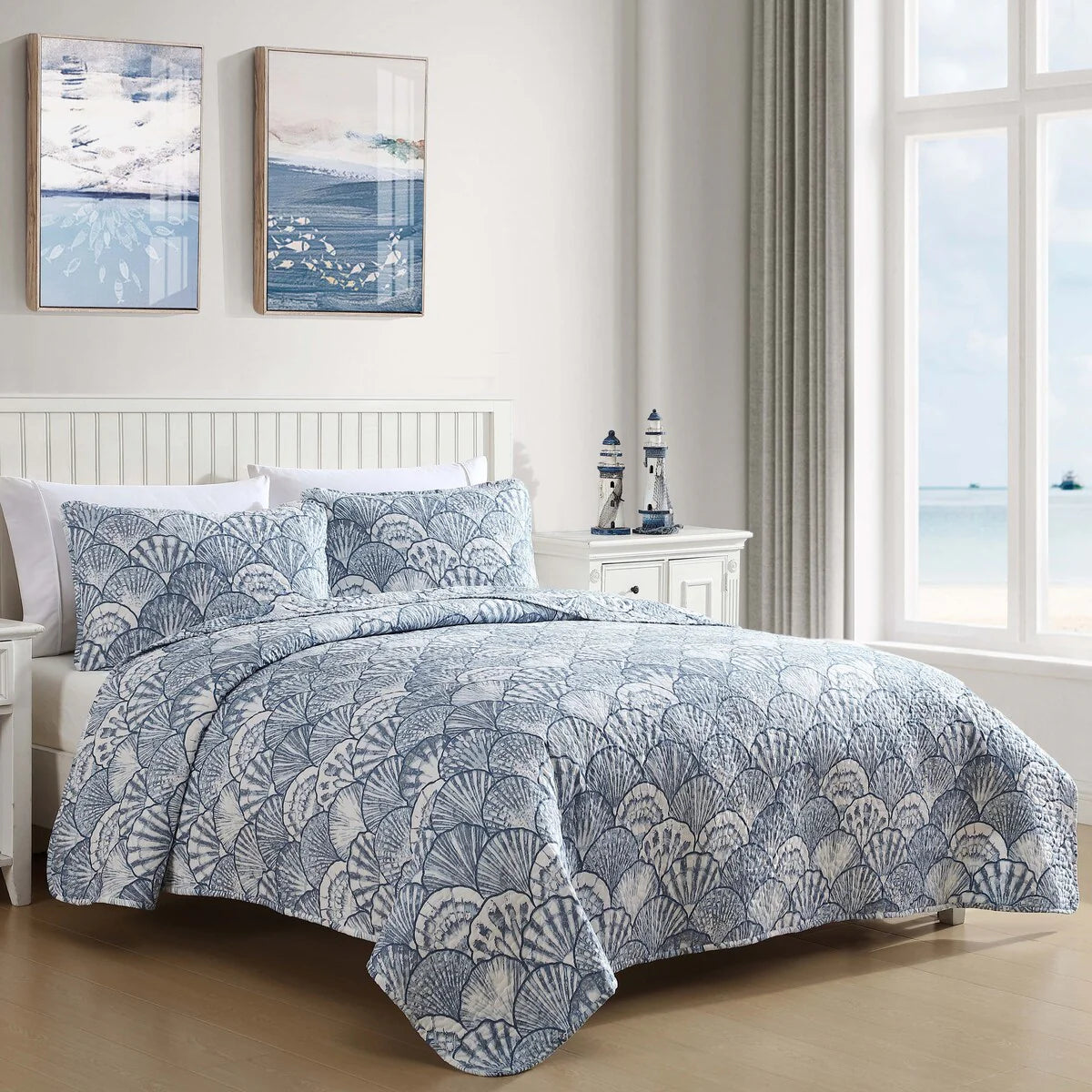 Caribbean Joe Coastal 3PC Quilt Set
