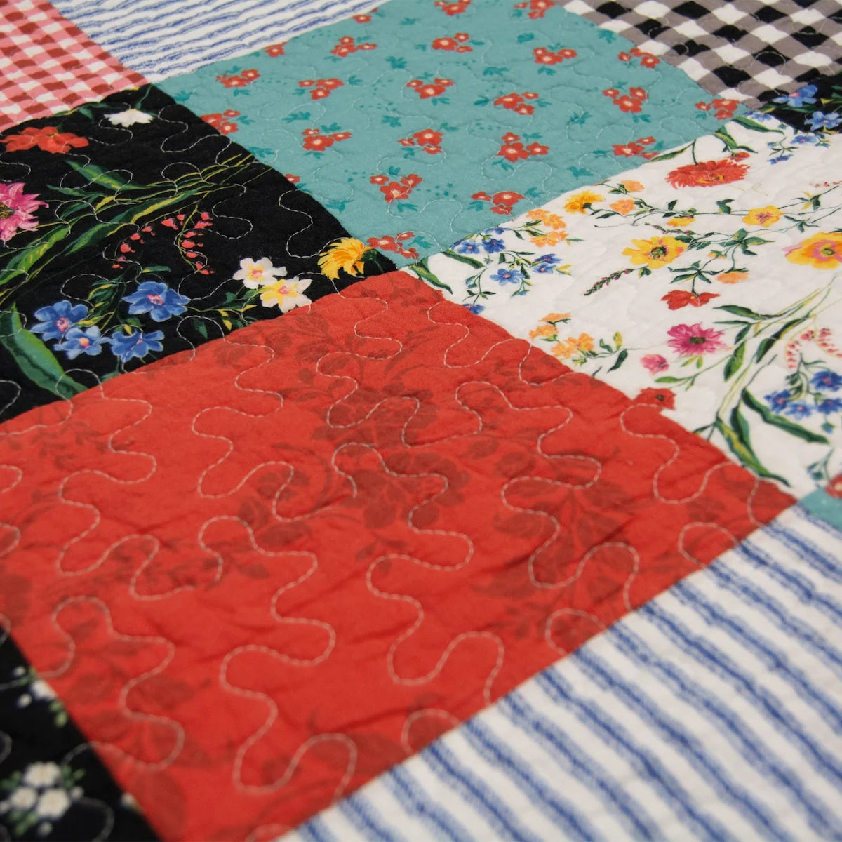 Donna Sharp Wild One Patch 3 PC Cotton Quilt Set