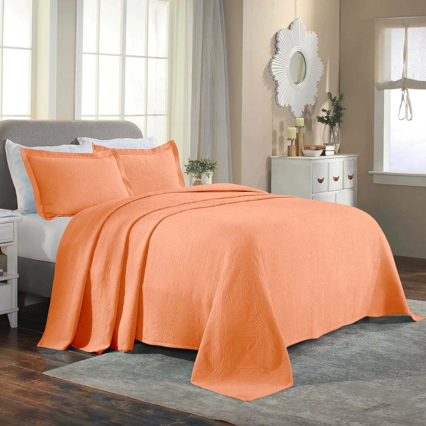 Superior Celtic Circle Cotton Decorative Bedspread Set