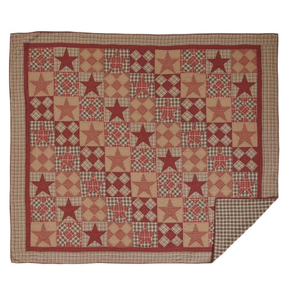 Dawson Star-Tan Rustic Star Cotton Quilt