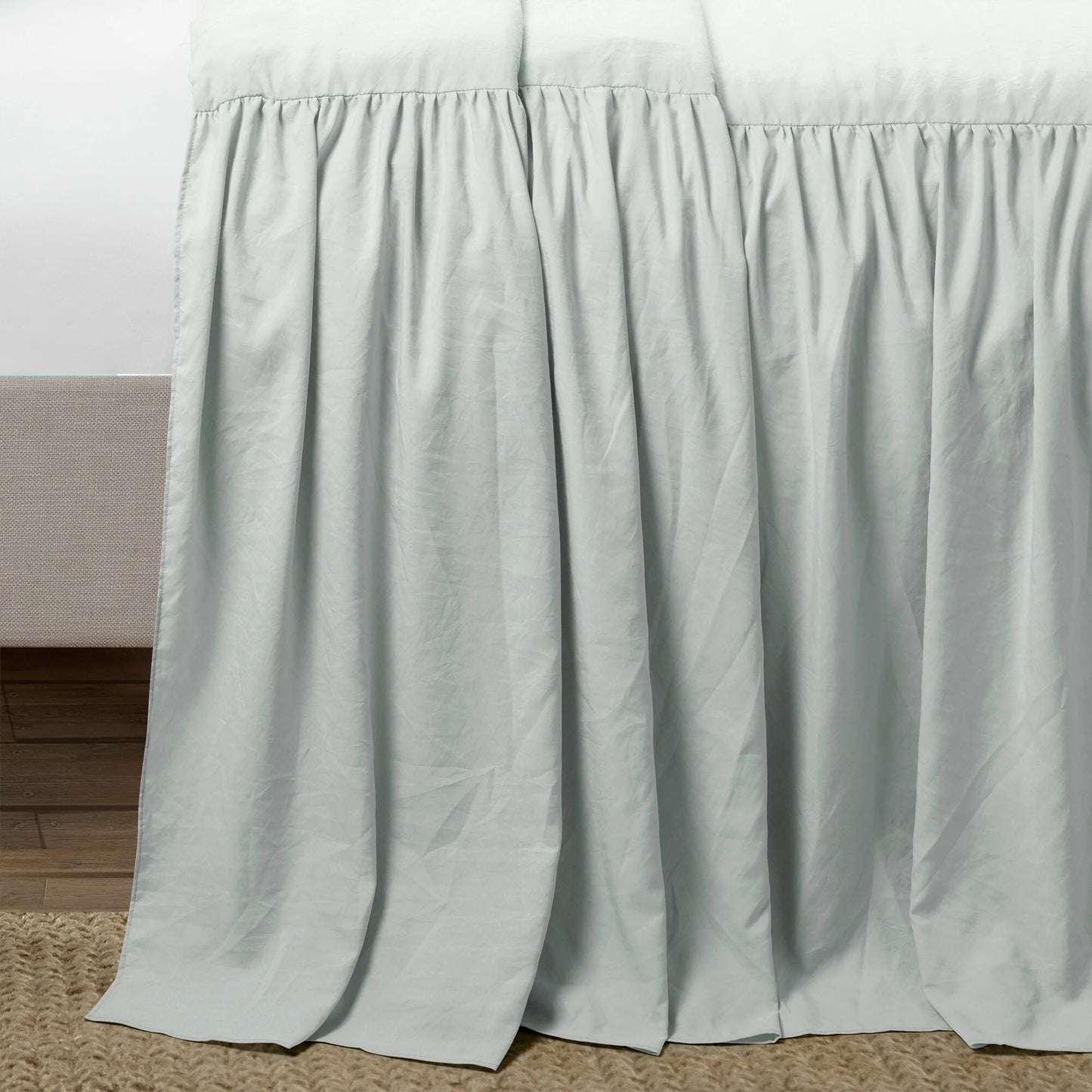 Lush Decor Ruffle Skirt Bedspread Sea Salt 3 Piece Set