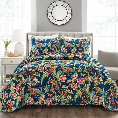 Lush Decor Dolores 3 Piece Cotton Quilt Set
