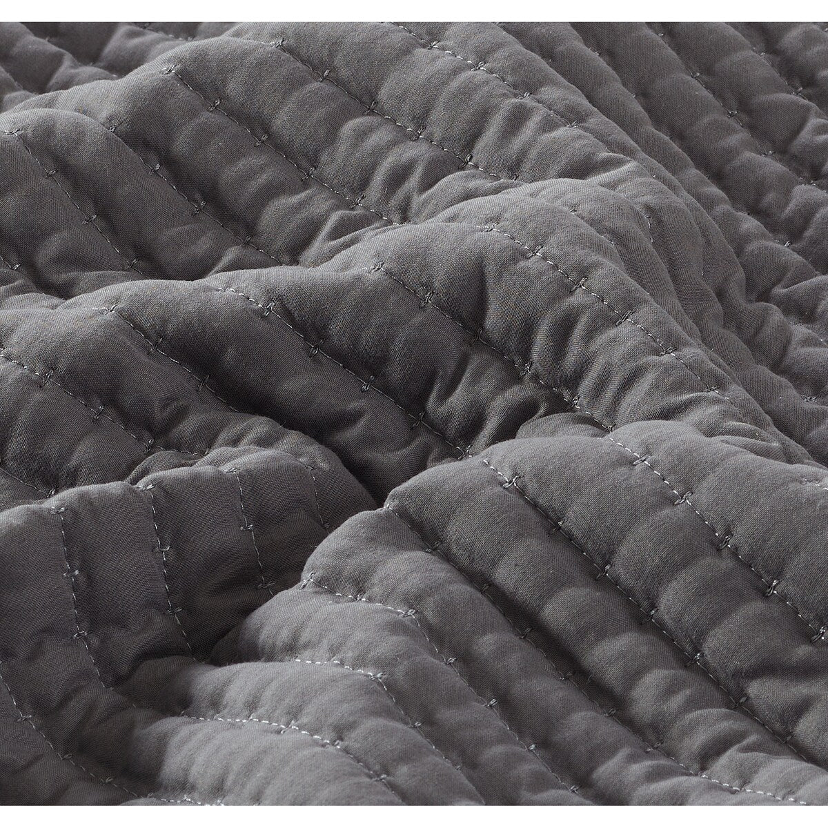Nanshing Cassidy 7 Piece Solid Color Waffle Quilt Set
