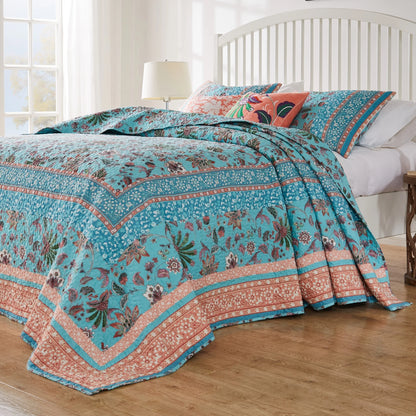 Barefoot Bungalow Audrey Cotton-Rich Reversible Quilted Bedding Set