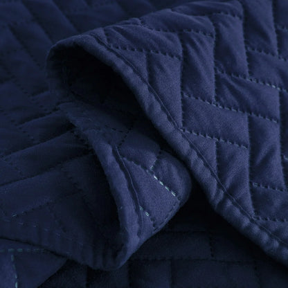 3-piece Fashionable Solid Embossed Quilt Set Bedspread Cover