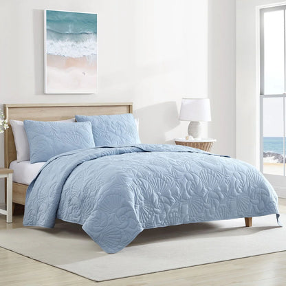 Caribbean Joe Solid Shell Outline Quilt Set