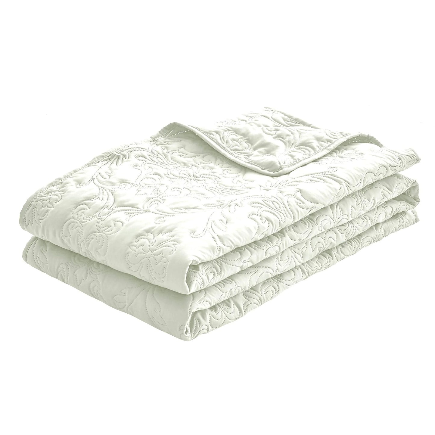 Sophia & William 2/3 Pieces Quilt Set, Reversible Microfiber Bedding Bedspread Coverlet Set