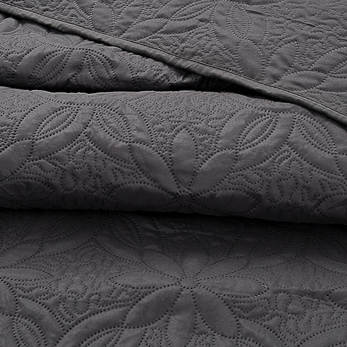 3-piece Fashionable Solid Embossed Quilt Set Bedspread Cover