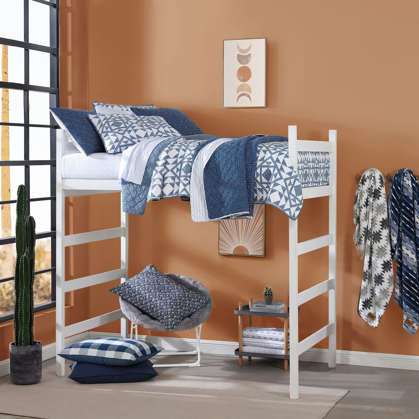 Wrangler Hamilton Blue Cotton Quilt Set