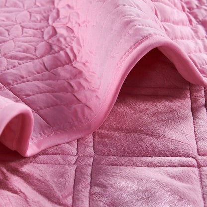 Serenta Supersoft Microplush Quilted 4 Pieces Bedspread Coverlet Set