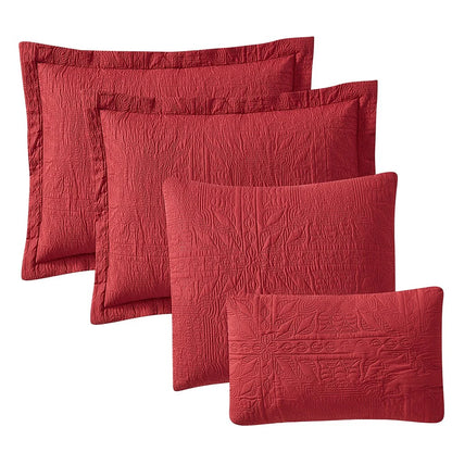 Clara Clark Bedspread Quilt Set - Grid Weave Pinsonic Lightweight Coverlet Set
