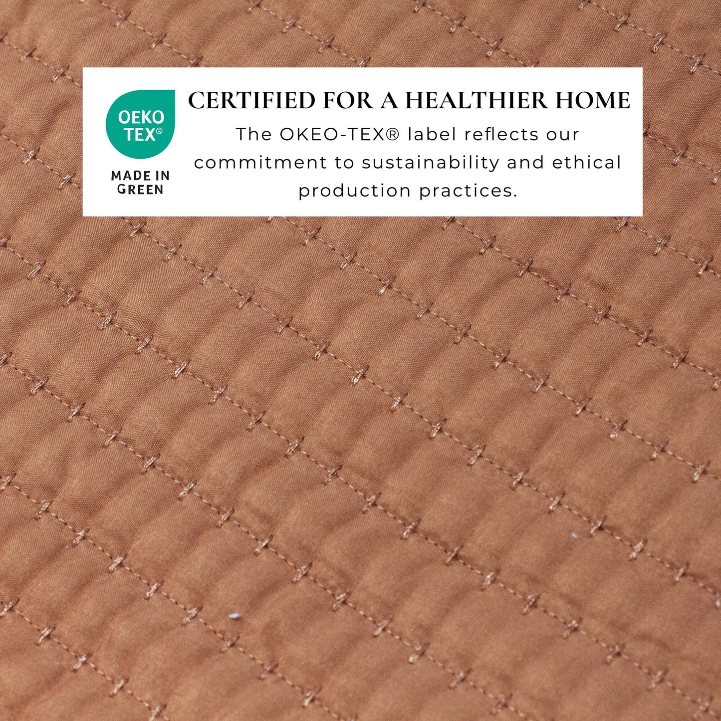 Linery & Co. Detailed Channel Stitch Microfiber Quilt Set With Shams.