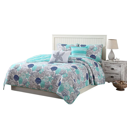 Quaint Home Kai Reversible 5-Piece Quilt Set